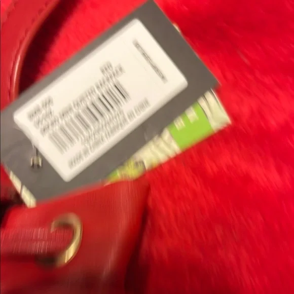 Quilted Leather Shoulder Bag - Red backpack - Picture 3 of 5